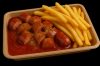 Curry wurst mit Pommes